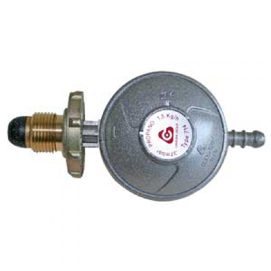 Cavagna Propane Regulator 37mbar 1.5kg/h POL 105 soft nose inlet 8mm TYPE 694 R GREY sc104D