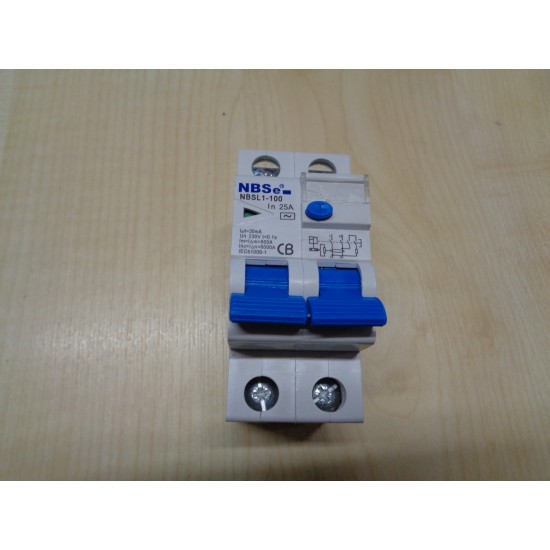 NBSe 25amp Earth Leakage Circuit Breaker Caravan Motorhome SC122N