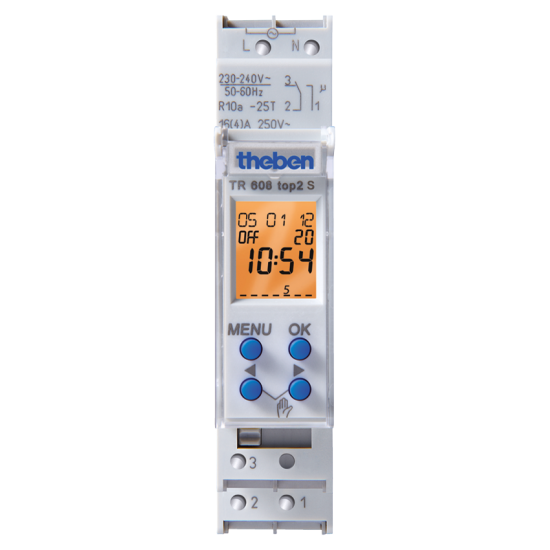 Theben TR 608 top2 Digital TIME SWITCH 6080100 SC122R