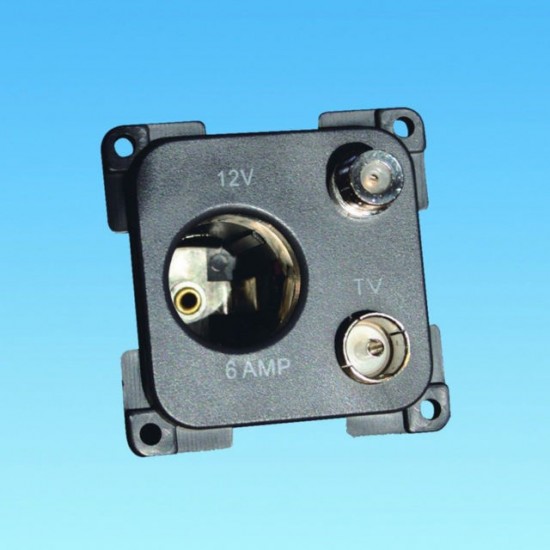 CBS C-line 12v volt TV Satellite Socket PO255 CARAVAN MOTORHOME SC124-4