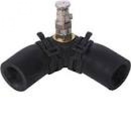 ALDE HEATING 1900-520 Rubber Horizontal Elbow Valve C/w clips CARAVAN MOTORHOME sc203o7