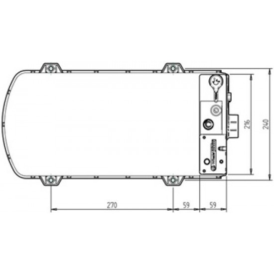 Whale Expanse Balanced Flue Gas Water Heater For Motorhomes SC206Z2