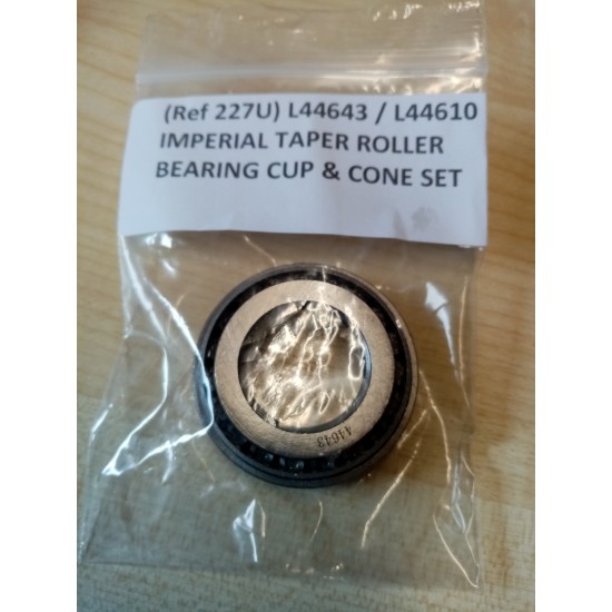 L44643 / L44610 IMPERIAL TAPER ROLLER BEARING CUP & CONE SET SC227U