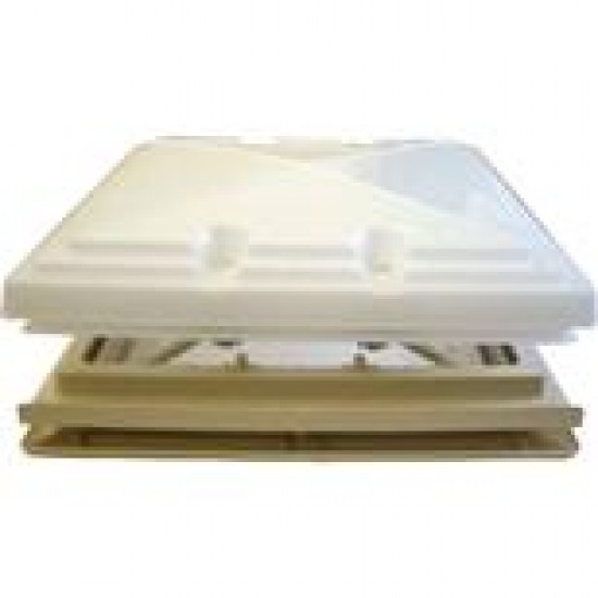 MPK Roof Light vent with Opaque dome fly screen Beige 400 x 400mm Caravan Motorhome SC241beige