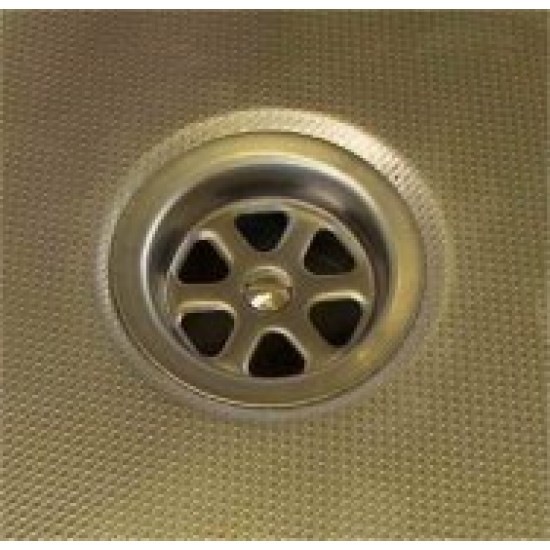 Sink Drain waste 26mm outside diameter90 ° 48mm Stainless Steel top no plug Caravan Motorhome SC423ZB