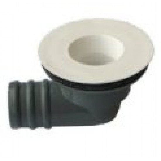 Sink Drain waste 3/4 right angles white top no plug Caravan SC423O