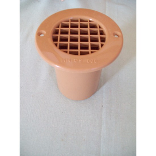 od x 6mm Mesh Vent Beige round vent area 800sqmm length 75mm Caravan Motorhome Static 75mm SC425A