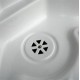 Shower waste 63mm White Plastic top 28mm 45 ° deg angled Sink Drain suitable for shower tray Caravan Motorhome SC423Z