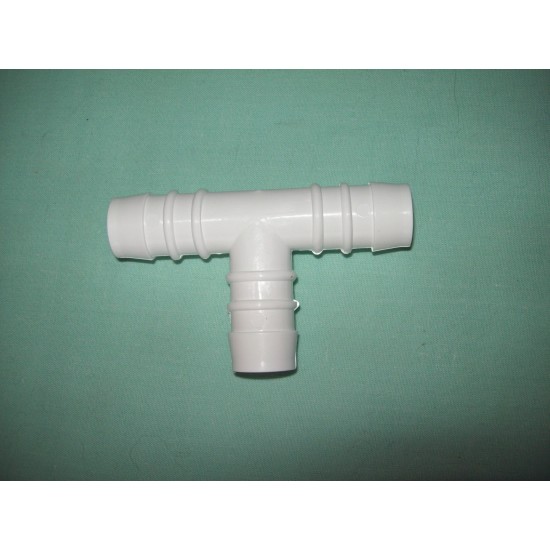 White Nylon 3 Way T Hose Connector 19mm ¾ SC442