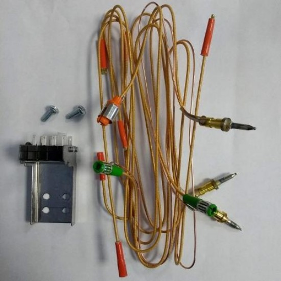 SSPA0604 Thetford Leisure Cooker Hob SPARES KIT co axial thermocouples x 3 + Lid cut off + fixings SC474E