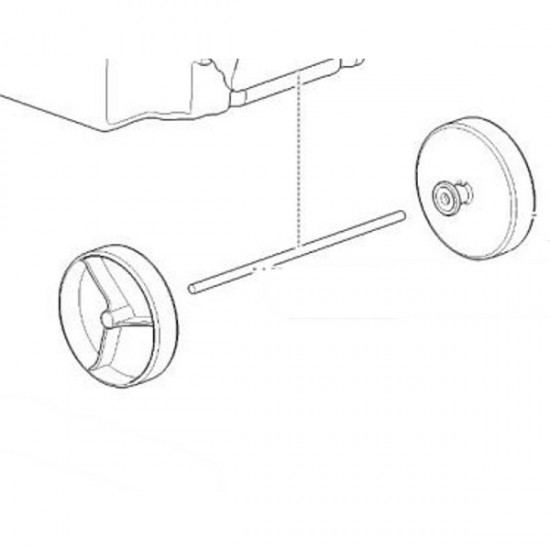 Thetford Toilet SC234 C200 C220 Wheels Axle For Holding tank CARAVAN MOTORHOME 200640142 SC47P3