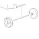 Thetford Toilet SC234 C200 C220 Wheels Axle For Holding tank CARAVAN MOTORHOME 200640142 SC47P3