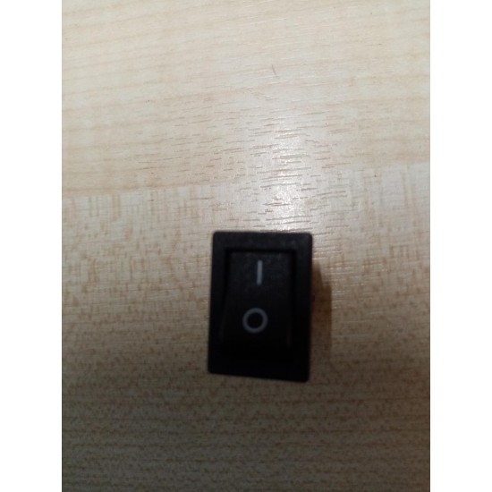 Arcolectric Double Pole Single Throw DPST on - off Mini Rocker Switch Panel Mount H8550VBACA 250v Black SC755