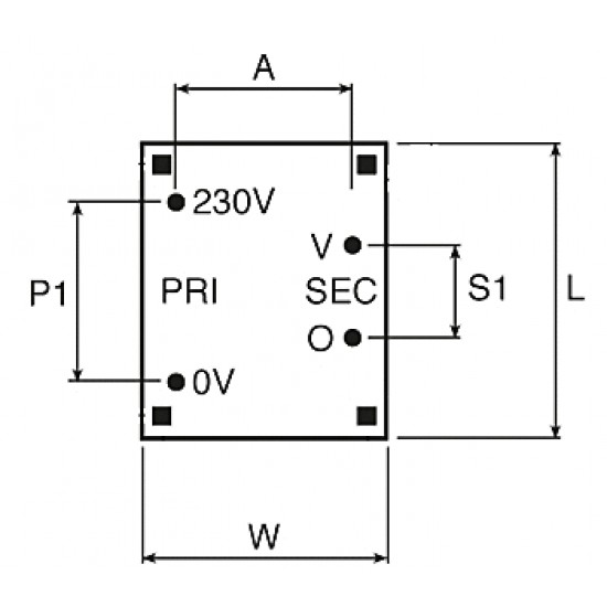 VB 2,0/1/9 Short circuit proof PCB transformer SC790B