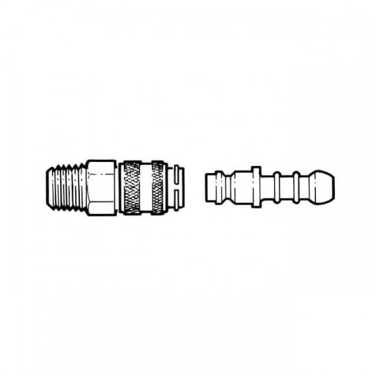 QUICK RELEASE COUPLING 1/4" BSPTMx 10mm NOZZLE sc95H1