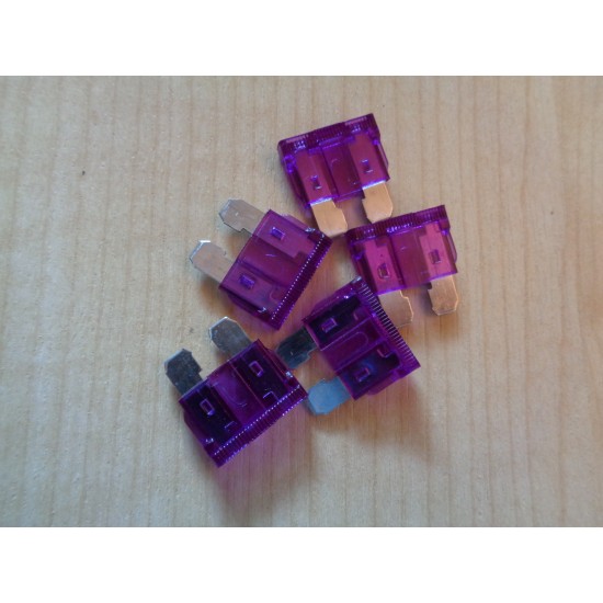 Automotive blade fuse 3amp Purple 5 x Fuses scFB003