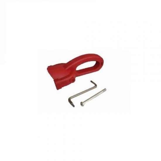 AL-KO ALKO 1552795 Handle Plastic Red Rt Lt Hand + Bolt KIT AKS 3004 Caravan Trailer Horse box Catering SC146B