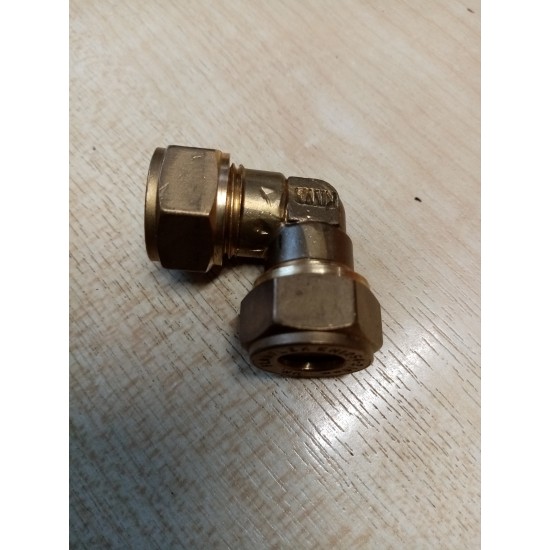 10mm EQUAL ELBOW BRASS COMPRESSION GAS CX-10-94A2