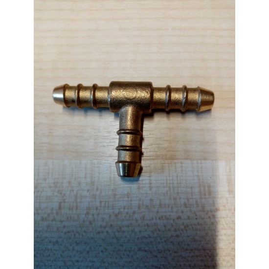 EQUAL T BARBED 8mm BRASS GAS FITTING scCX-B-91A