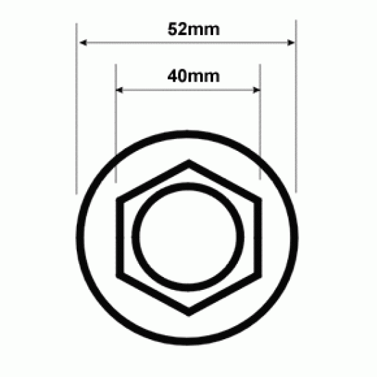 BPW One shot Stub Axle Lock Nut 40mm 02.5273.38.00 Caravan Trailer SC280