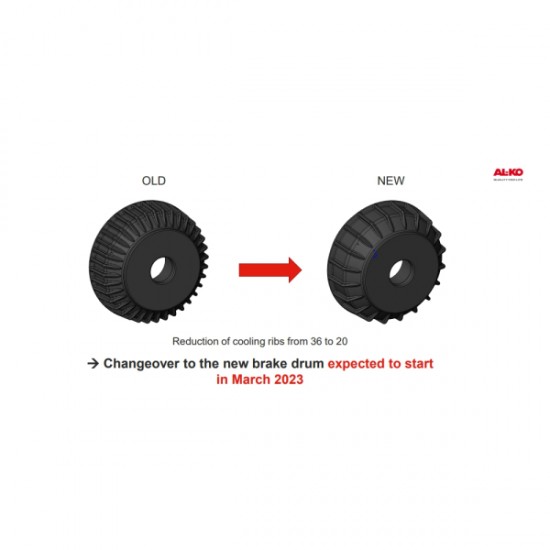 AL-KO 586450 Brake Drum 112 x 5 STUD SFL bearing 1932110 39/72x37 2051 brake size casting 583928 or 638624 SC296A6