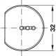 Häfele 262.43.416 Cover Cap for Recessed Connecting Fitting 10 SC459A