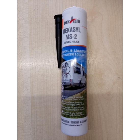 Dekasyl MS2 BLACK 290ml multi-purpose adhesive sealant CARAVAN MOTORHOME sc253M1