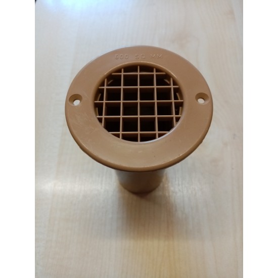 75mm od x 6mm mesh vent Beige round area 600 sqmm length 120mm Caravan Motorhome Static sc425B