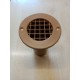 75mm od x 6mm mesh vent Beige round area 600 sqmm length 120mm Caravan Motorhome Static sc425B